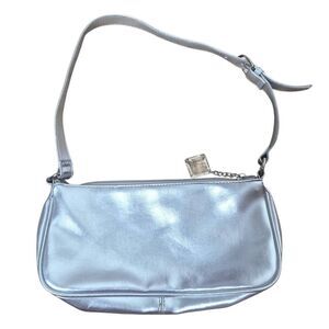 Victoria's Secret Y2K Metallic Silver Shoulder Bag Vintage Chic Casual Trendy